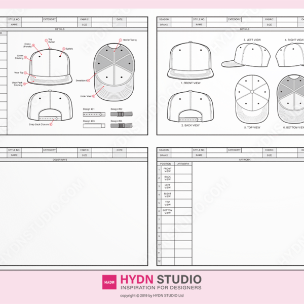 Snapback Technical Drawing