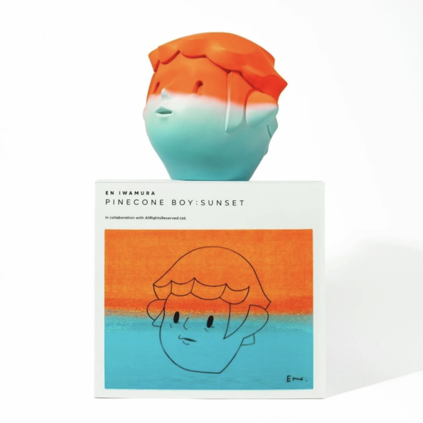 EN IWAMURA PINECONE BOY SUNSET 岩村遠 EN IWAMURA 岩村 遠 PINECONE BOY:SUNSET Artwork “Pinecone boy” from