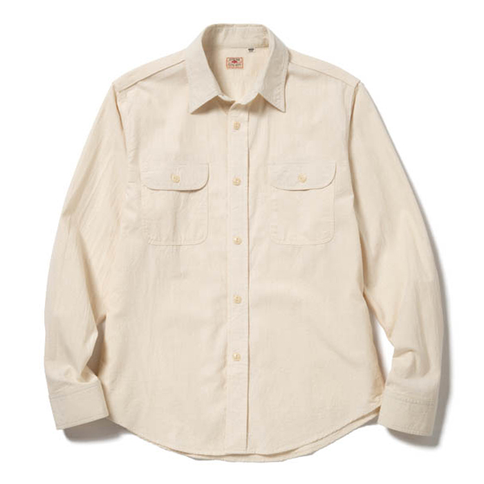 White Chambray Work Shirt : Semi Basement General Store