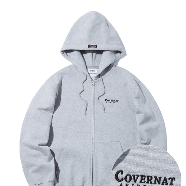 COVERNAT] Small authentic logo hoodie zip-up (5 COLOR