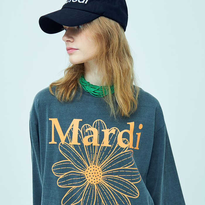 MARDI MERCREDI] [IU着用] UNISEX LONG SLEEVE TSHIRT WASHED