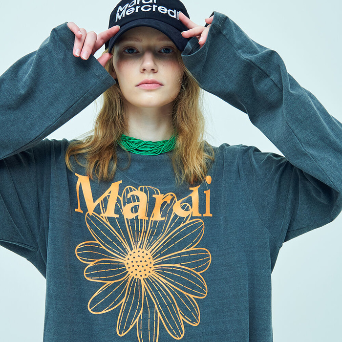 MARDI MERCREDI] [IU着用] UNISEX LONG SLEEVE TSHIRT WASHED