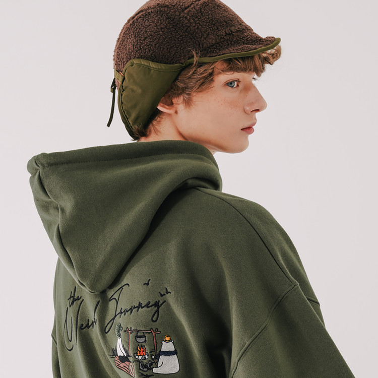 WV PROJECT] DUST PIGMENT HOOD ZIP UP (6 COLOR) : チンチャ