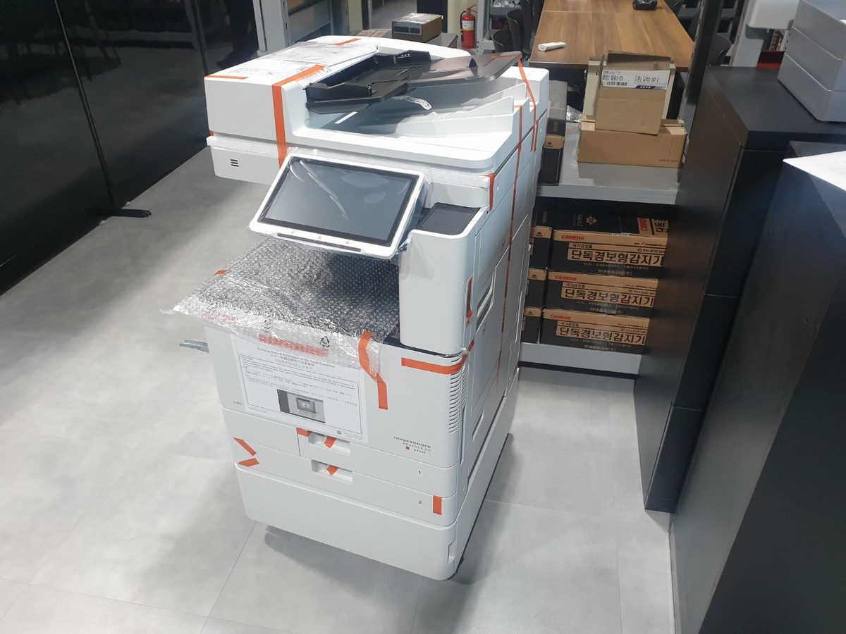 경기도 구리 사무실, 캐논 컬러 복합기.. IR ADV DX C3725 설치 사례 복합기 렌탈은 당연히, 진코텍
