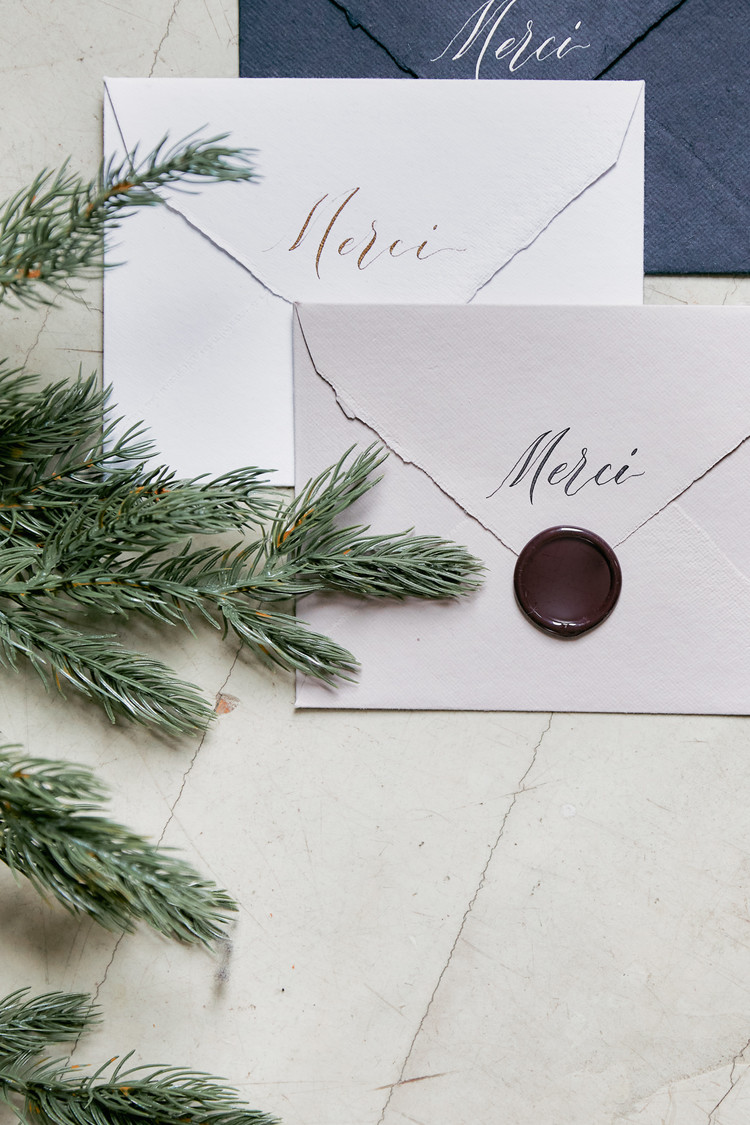 [Envelope] with Merci Calligraphy : LEONY