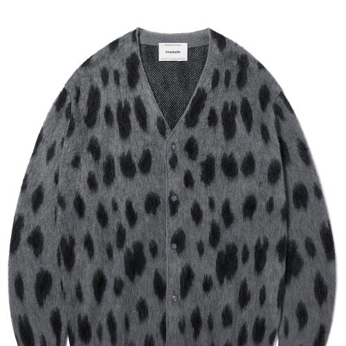 VIVASTUDIO] LEOPARD MOHAIR CARDIGAN KA (BROWN) : チンチャ韓国代行