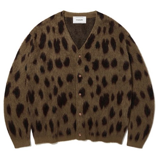VIVASTUDIO] LEOPARD MOHAIR CARDIGAN KA (BROWN) : チンチャ韓国代行 