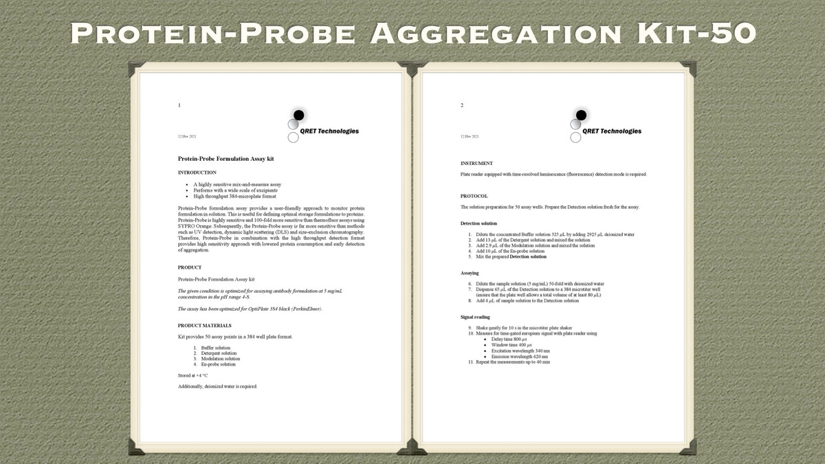 [Demo Kits] ProteinProbe Aggregation & Formulation Assay Kits_Special