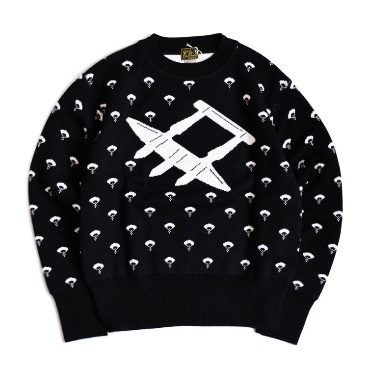 Jaquard Sweater [Black] : Semi Basement General Store