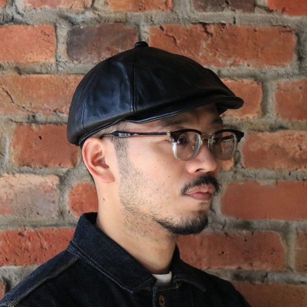 TR-YL21 ] Genuine Horsehide Casquette : Semi Basement