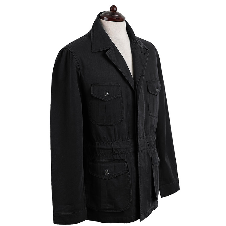 20s HBT Cotton Fatigue Jacket (Black) 솔티 공식 온라인스토어