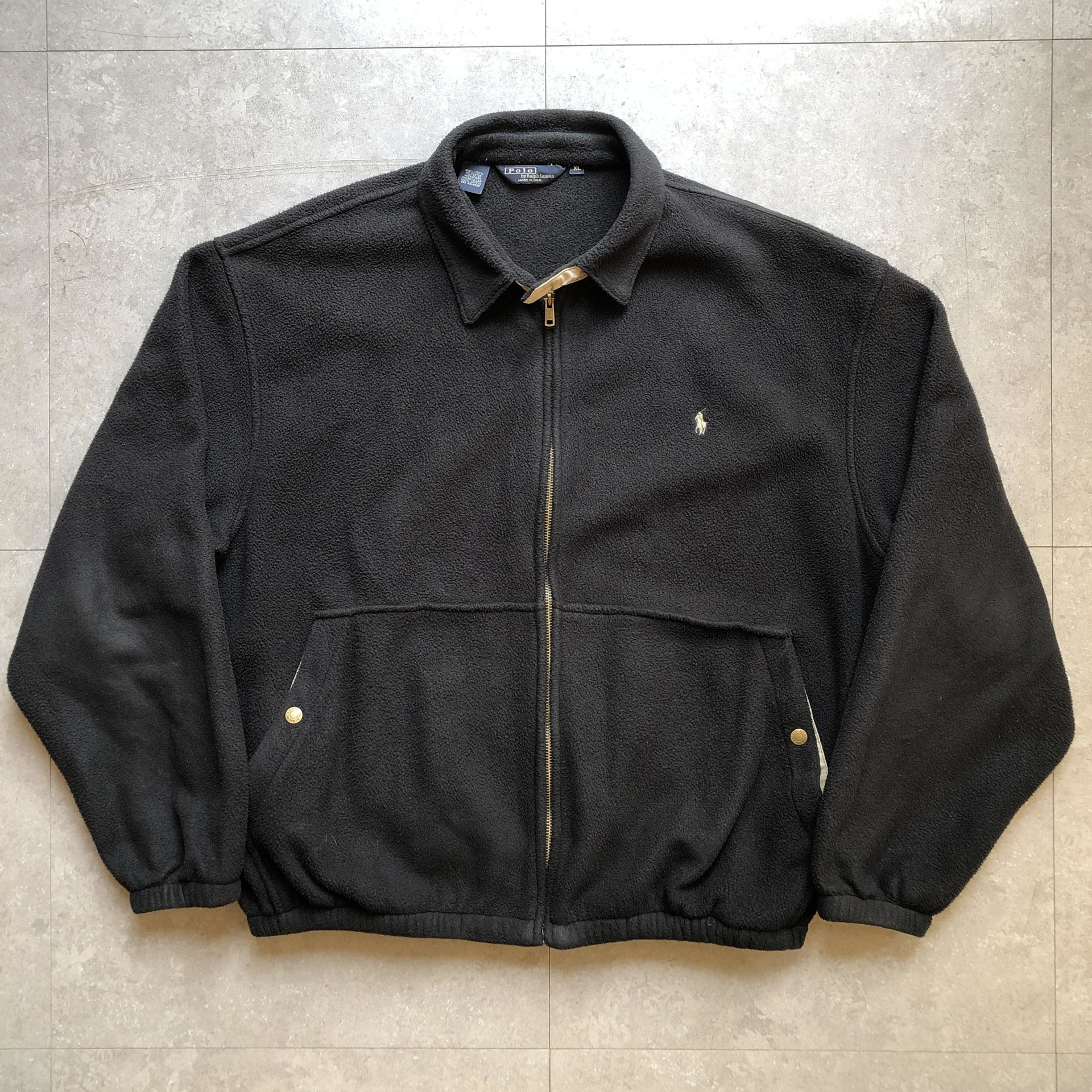 90'S Polo by Ralph Lauren denim swing top sports jacket made in USA men's size M vintage /evb009965 main image 0