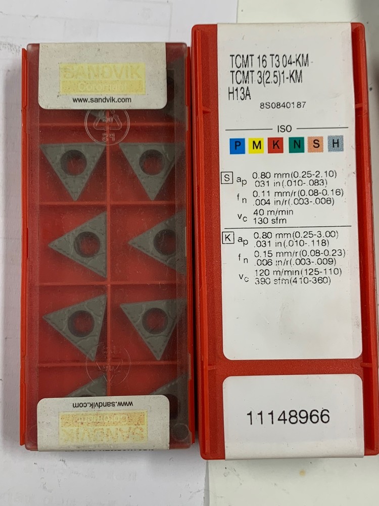 サンドビック T-Max P 旋削用ネガチップ(110) H13A (10個) 品番：TNMG