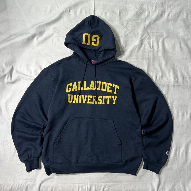 Champion GALLAUDET University Hoodie (L/100-105) OLDCOMPANY(올드