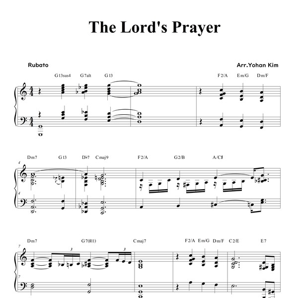 Shout To The Lord - Sheet Music : Yohan Kim Music