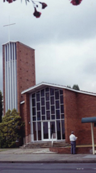창립당시 입주교회 전경<br>(St. Stephens Presbyterian Church, North Strathfield)<br>1A Mackenzie St, North Strathfield