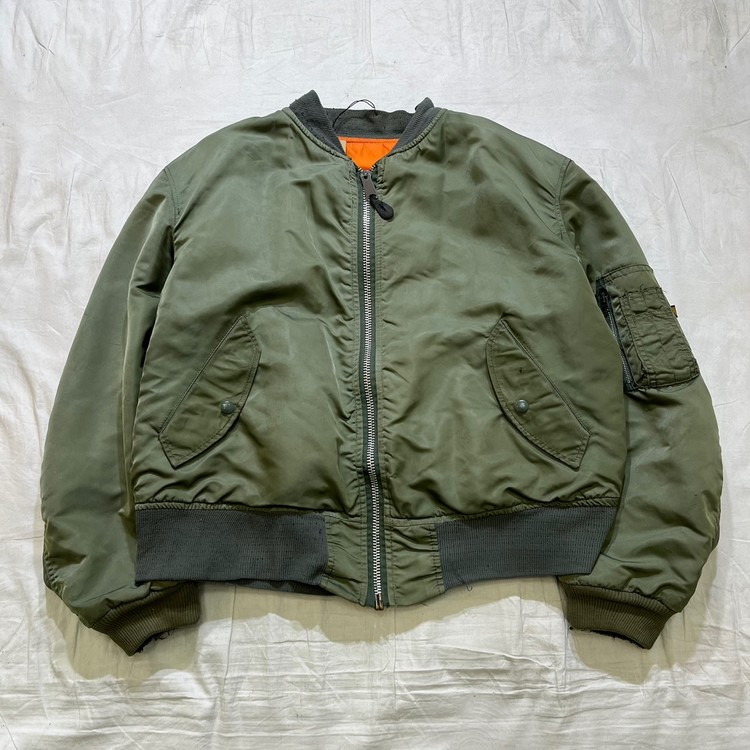 80s Alpha Industries MA-1 Flight Jacket (XL/110) : OLDCOMPANY(올드