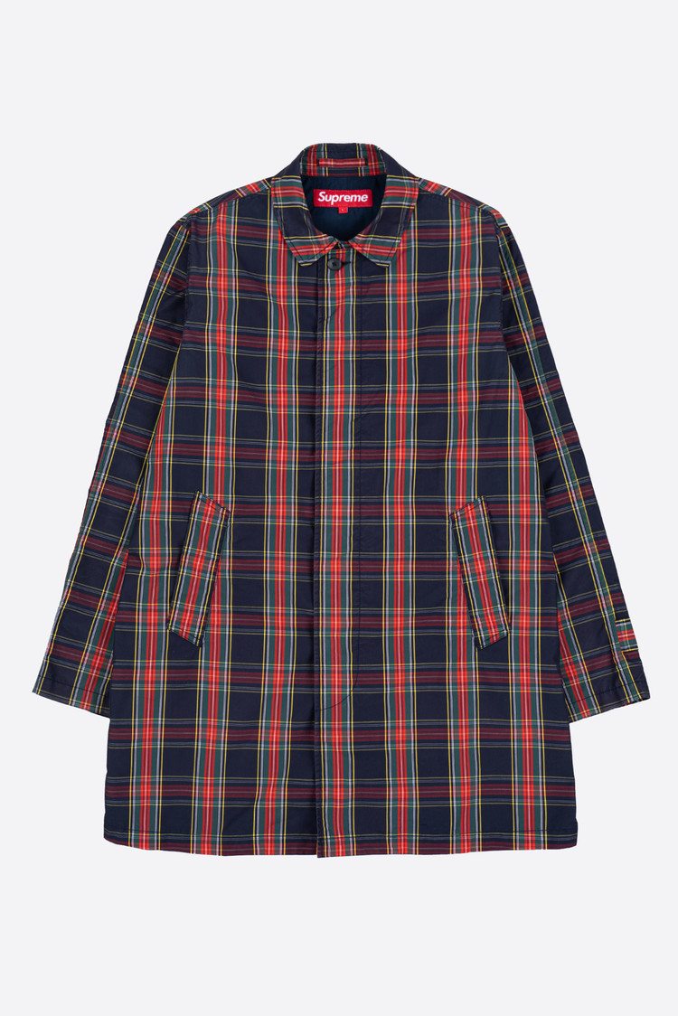 supreme Plaid Trench Coat