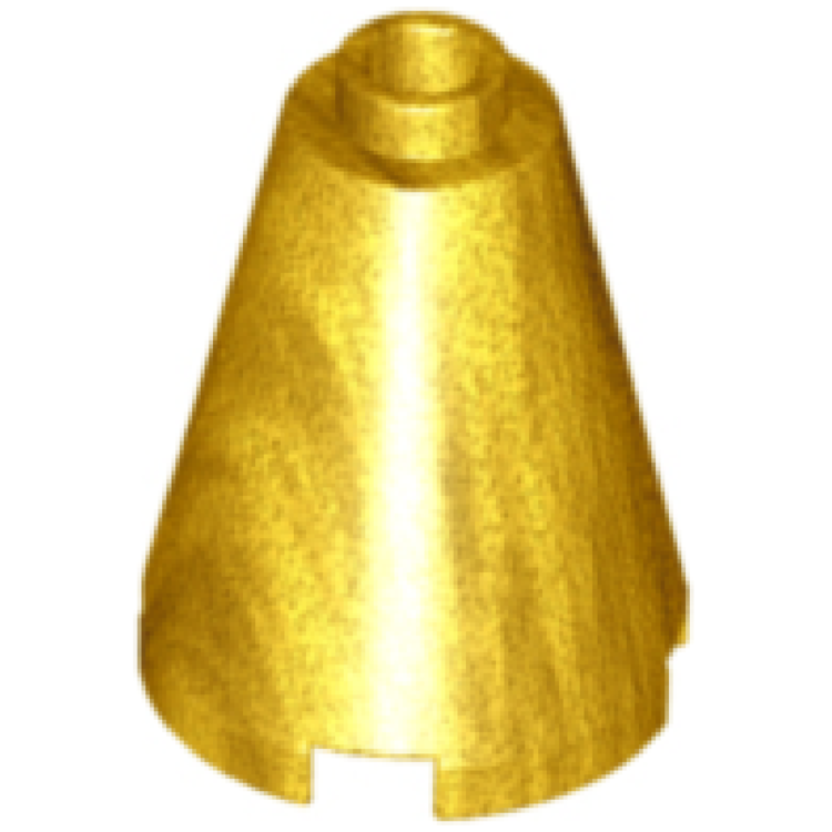 레고부품 Pearl Gold Cone 2 x 2 x 2 - Open Stud (3942c) : 오!브릭