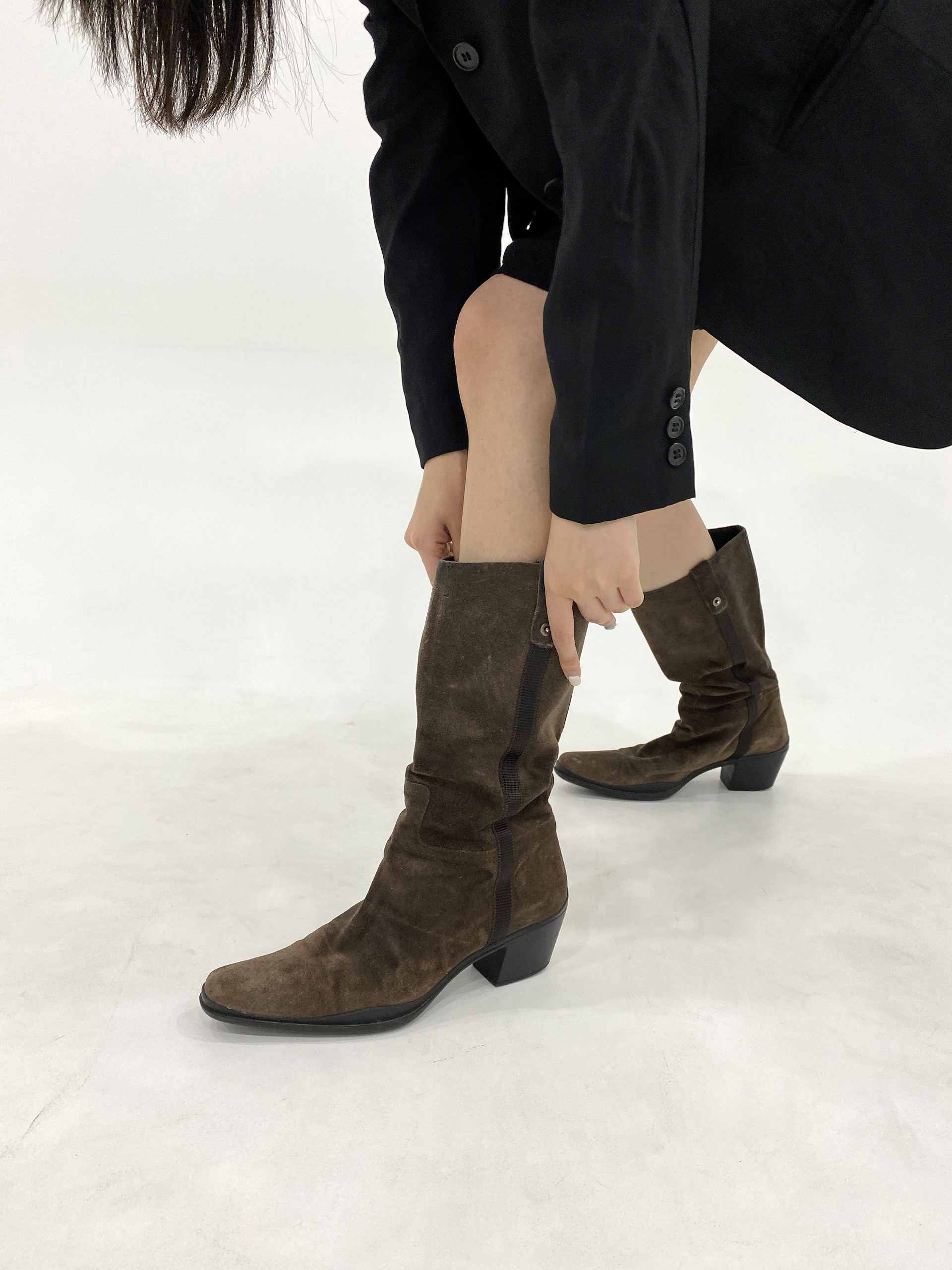 Prada Sport Suede Western Boots F.A.V ARCHIVE 페이브 아카이브