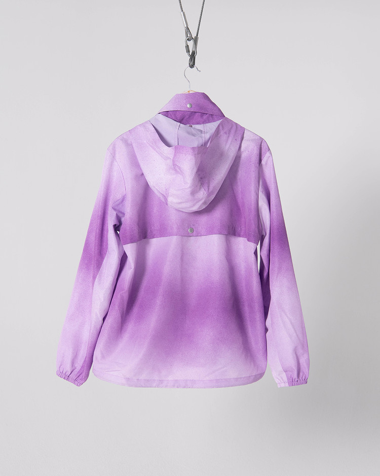 【THE MUSEUM VISITOR】SPRAYED PRINTED WINDBREAKER SPRAYED PRINTED WINDBREAKER (ORANGE) : THE MUSEUM VISITOR