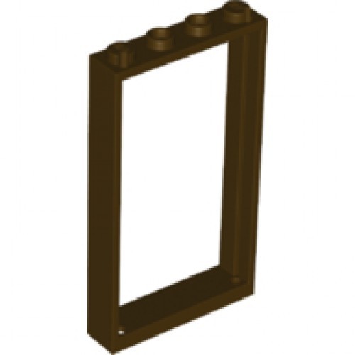 레고부품 Dark Brown Door, Frame 1 x 4 x 6 with 2 Holes on Top and Bottom