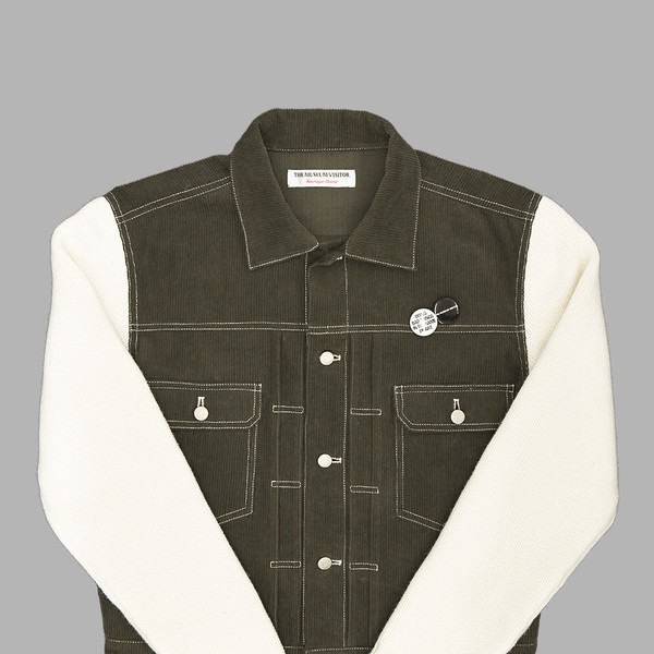 HYBRID KNIT TRUCKER JACKET : THE MUSEUM VISITOR