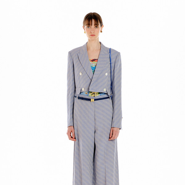 【EENK】Single-Breasted Blazer Lavender Single-Breasted Blazer - Lavender : EENK SHOP