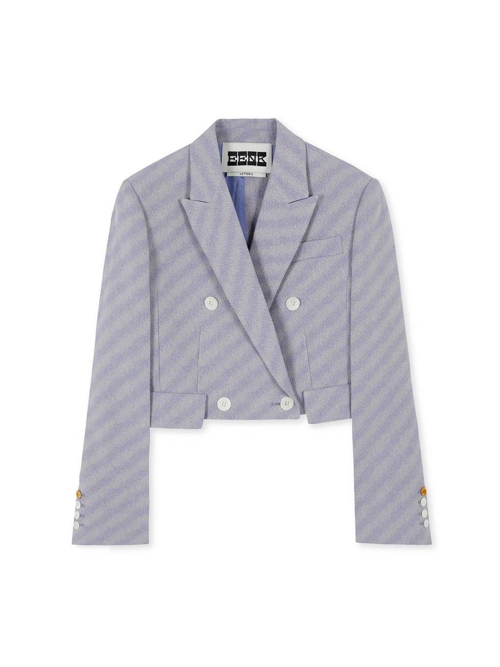 UELE Double-Breasted Blazer - Lavender : EENK SHOP