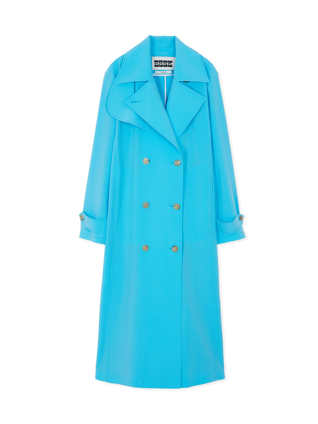 UTICA Double-Breasted Trench Coat - Sky Blue : EENK SHOP