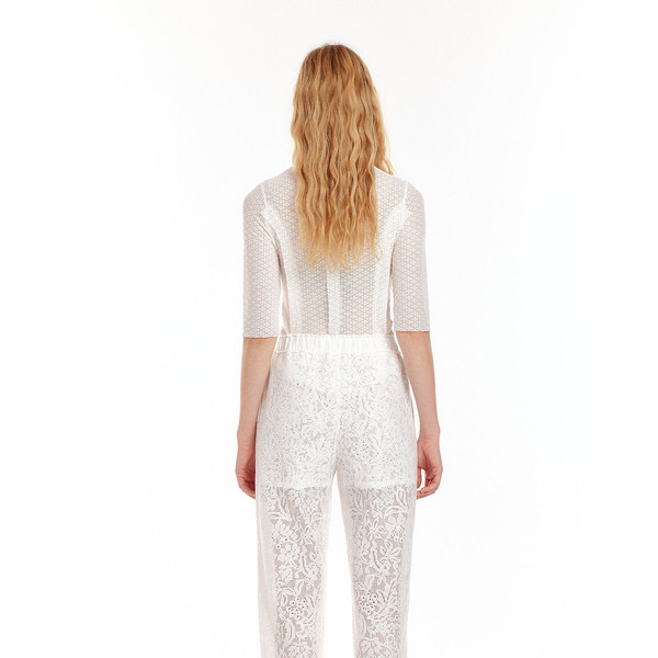 UN Half Sleeve Jersey Top - White : EENK SHOP