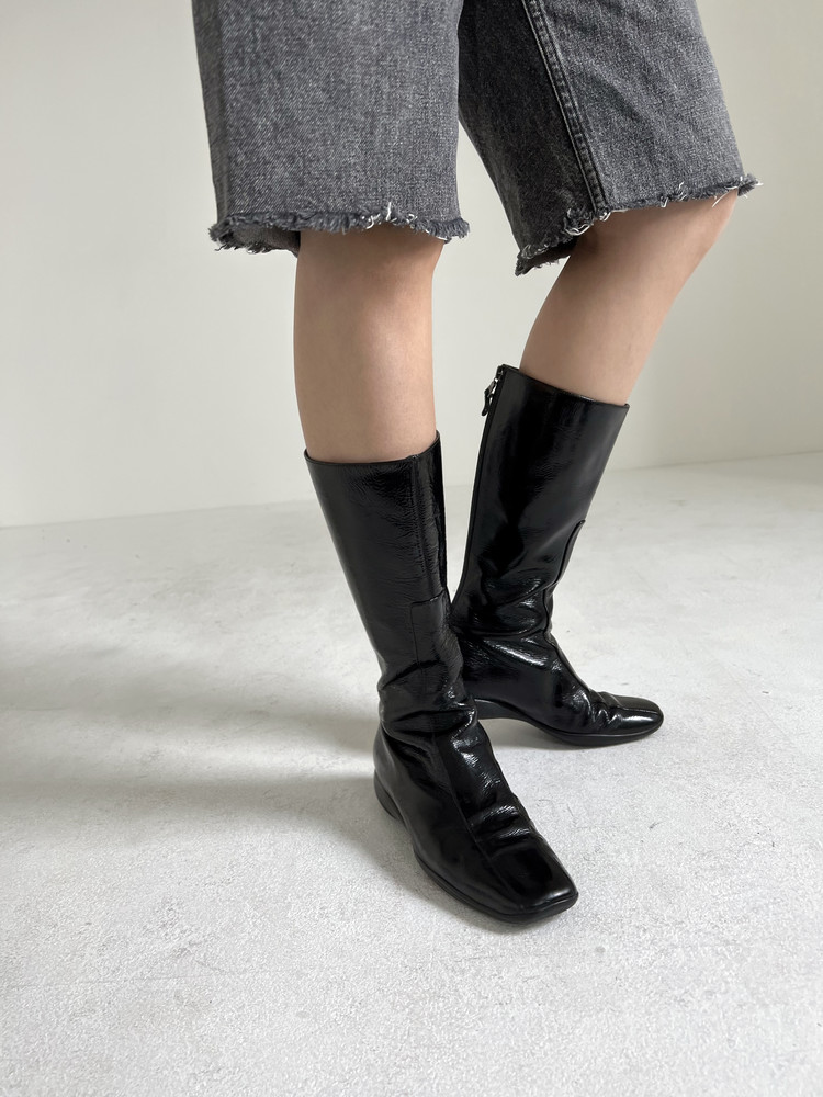 靴 archive PRADA SPORT leather boots Prada Sport Leather Ankle Boots – 100PERCERTI