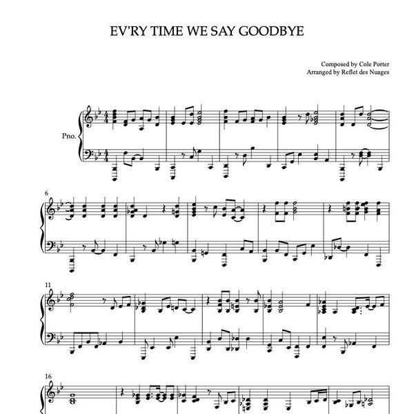 We'll Never Say Goodbye - Big Band中古楽譜 We'll Never Say Goodbye - Big Band中古楽譜