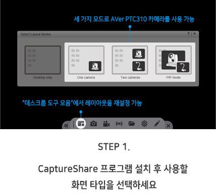 AVer PTC310 캡쳐&쉐어 프로그램 사용방법 1