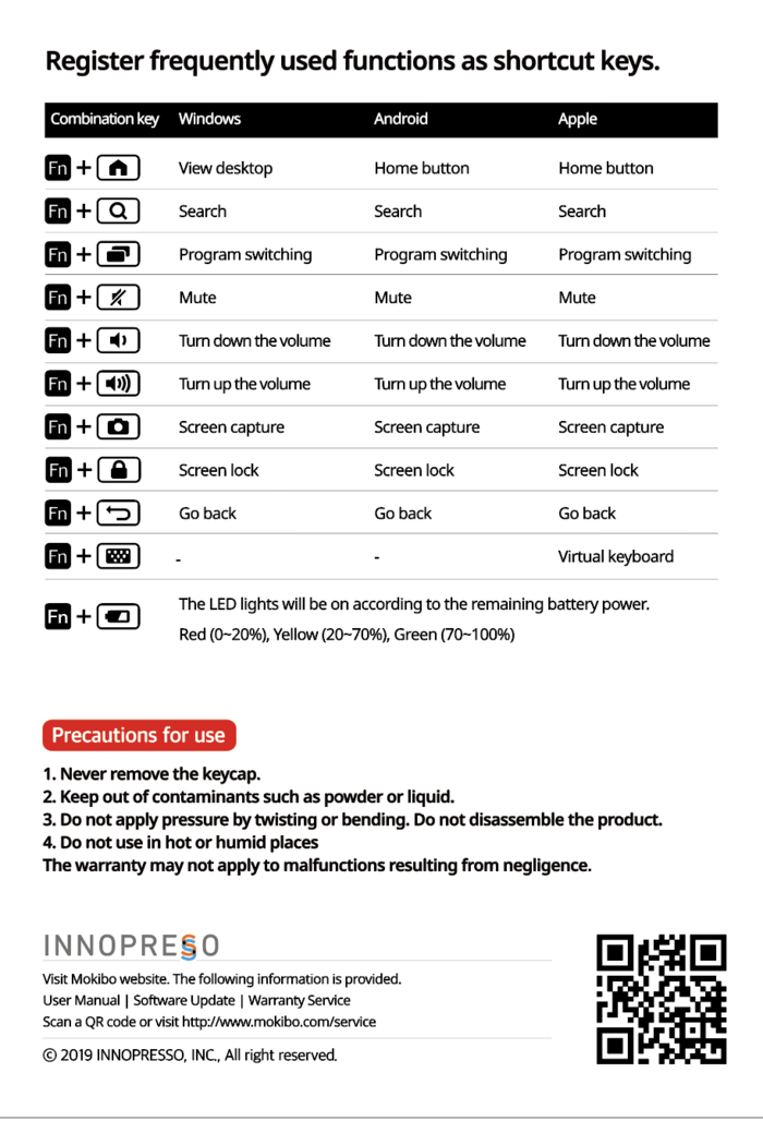 사용자매뉴얼MKB316 | USER MANUAL - MKB316