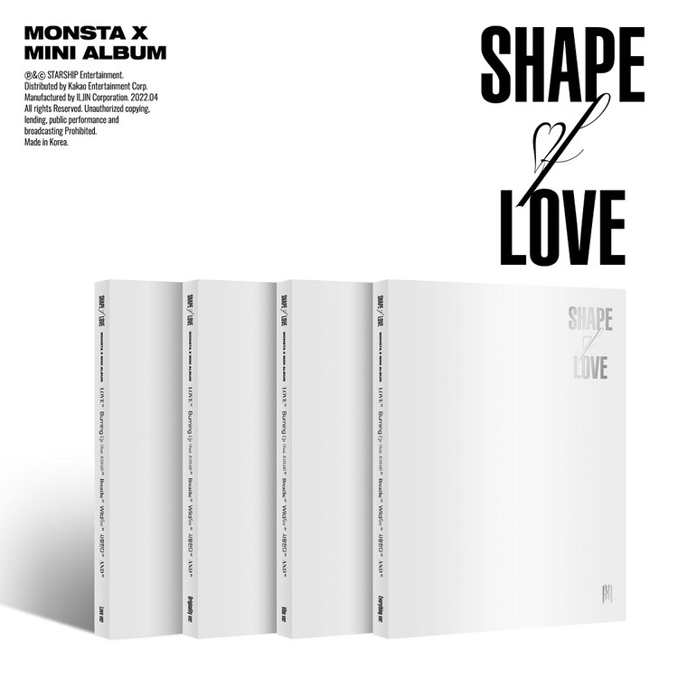 MONSTA X (몬스타엑스) - 미니 11집 【SHAPE of LOVE】 [Jewel ver. / 5종 중 1종 랜덤발송] :  Music&Drama