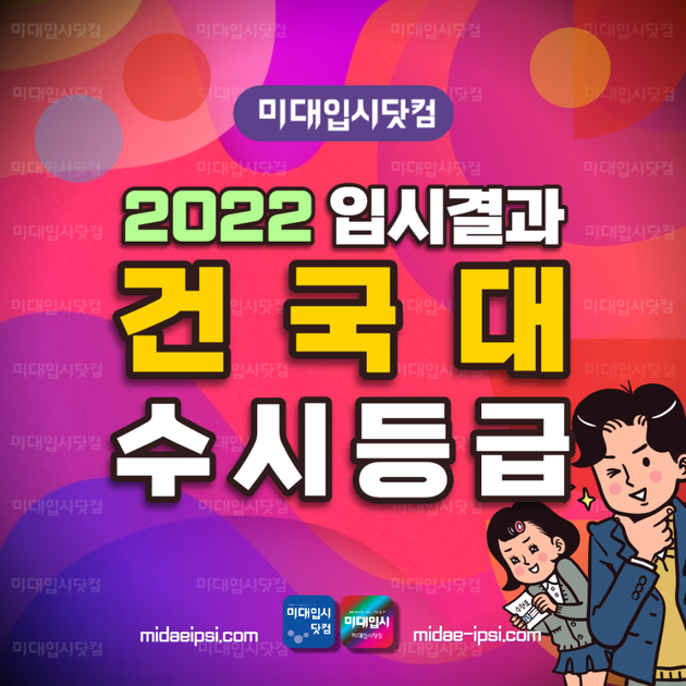 2022 건국대 수시등급 - 건국대학교 수능최저 내신등급 입시결과 입결 문과 이과 : 미대입시 입시미술 설명회 컨설팅