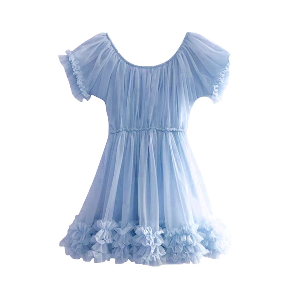 FRILLY DRESS_light blue 오미스터래빗
