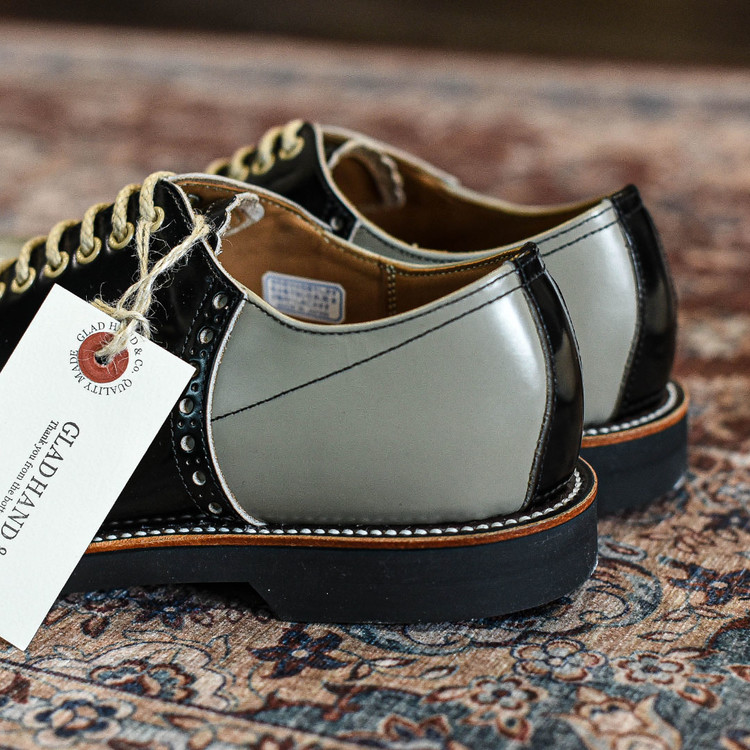 Glad hand x Regal Saddle Shoes [Grey x Black] [Regal x Glad Hand