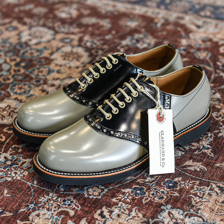 Glad hand x Regal Saddle Shoes [Grey x Black] [Regal x Glad Hand