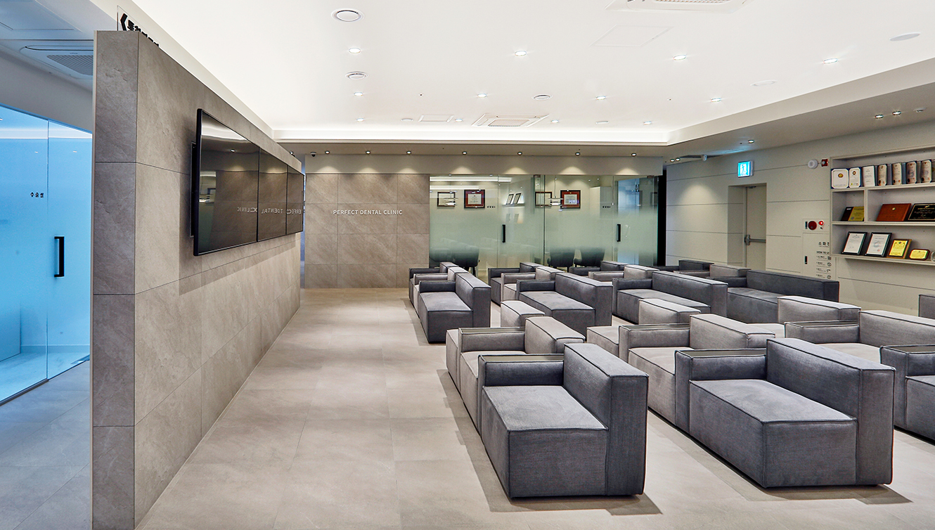 Perfect Dental reception and waiting area
