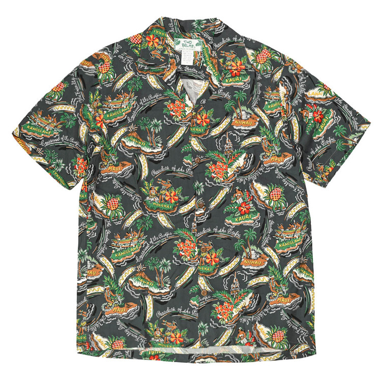 Friendly Isle S / S Shirt [Charcoal] : Semi Basement General Store