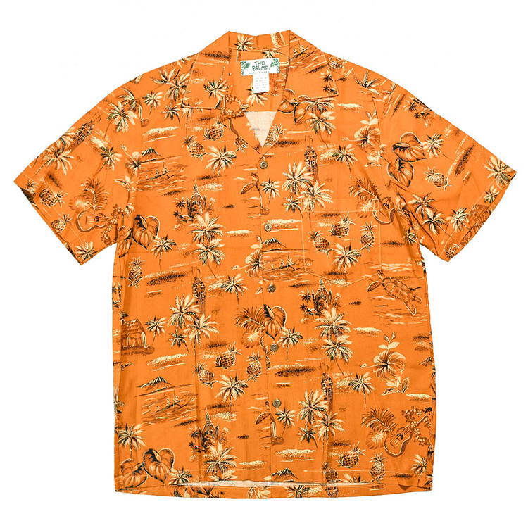Golden Vintage S / S Shirt [Orange] : Semi Basement General Store