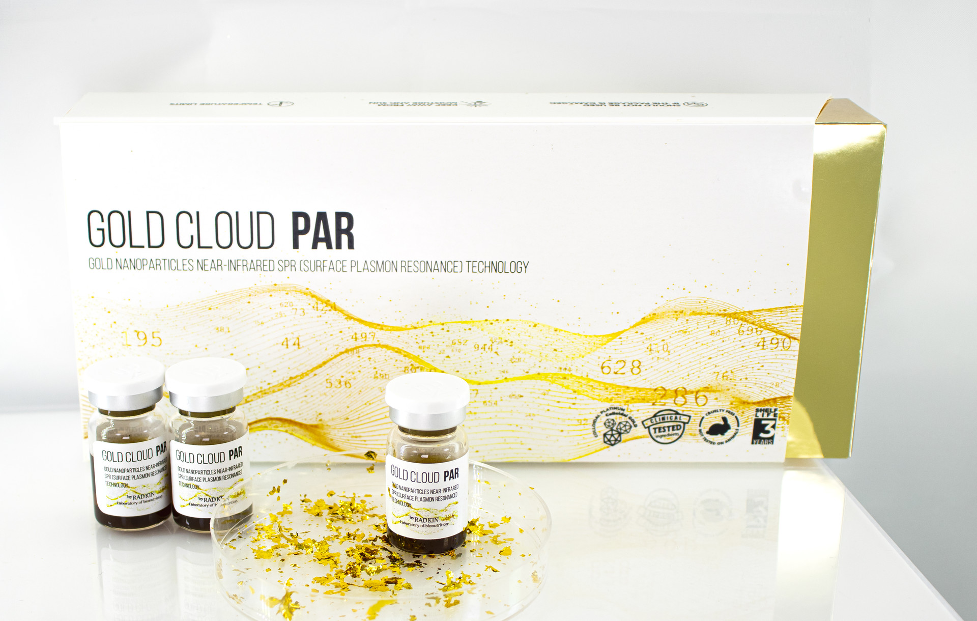 Gold Cloud PAR; P pigment care, acne care R (wrinkle care) care solution