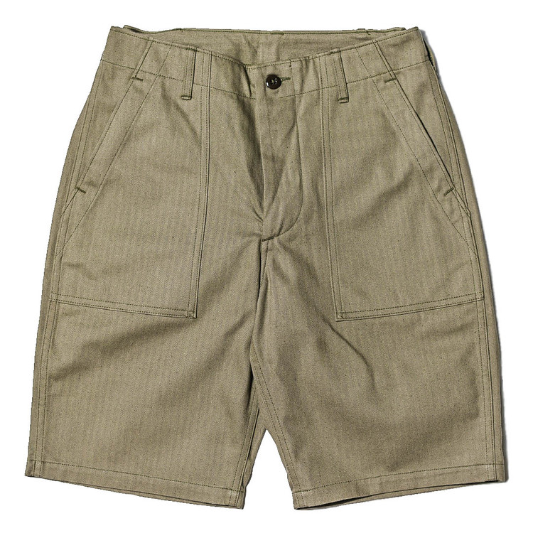 Lot 1218, Military Herringbone Shorts : Semi Basement General Store