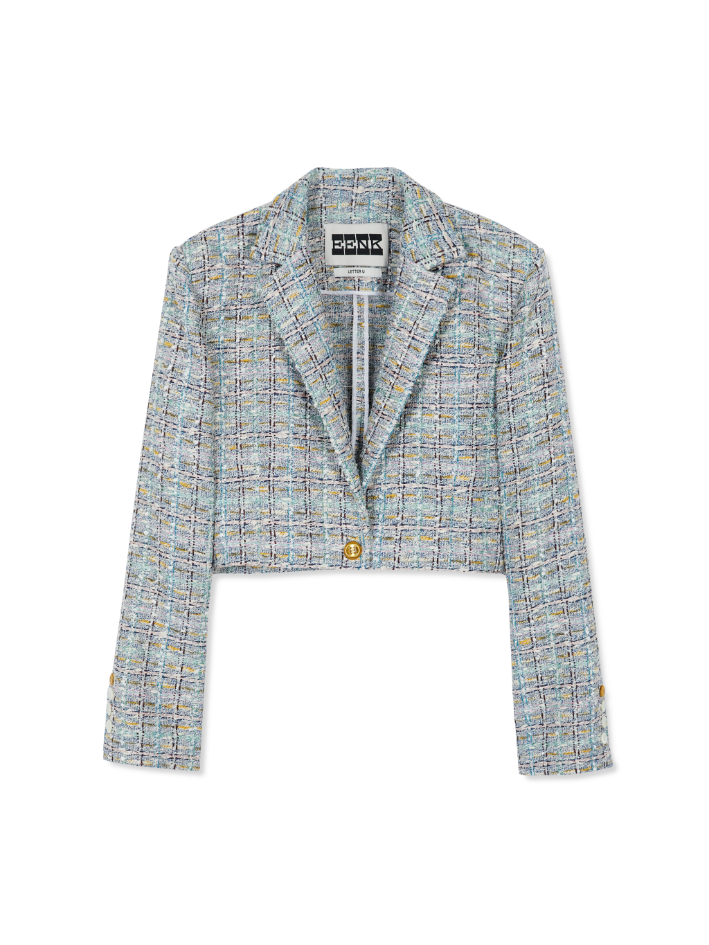 UMBO Single-Breasted Short Jacket - Multi : EENK SHOP
