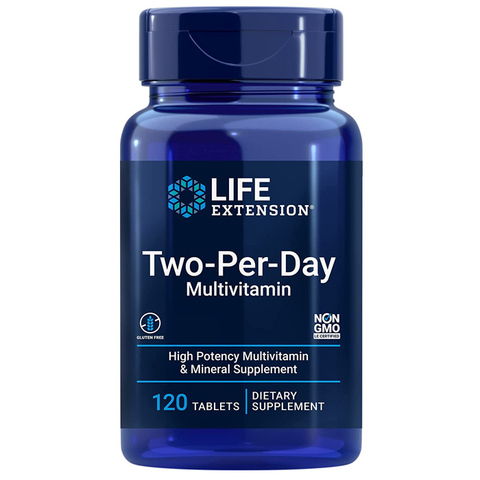 라이프 익스텐션 투퍼데이 120타블렛 멀티비타민 / Life Extension Two Per Day 120 Tablets : 푸드세이프