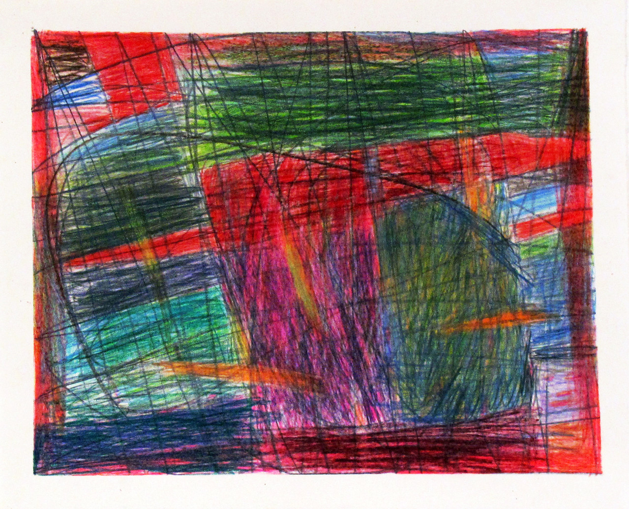 Untitled, 1988, Colored pencil and graphite on paper, 38.7 x 47 cm, BS 009