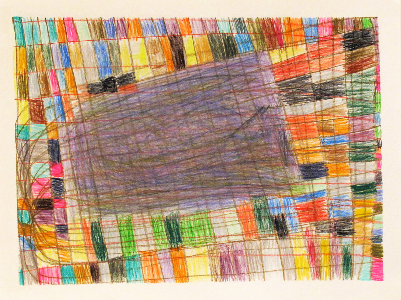 Untitled, 1988, Colored pencil and graphite on paper, 38.7 x 47 cm, BS 010