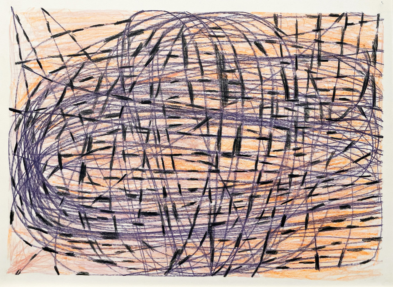 Untitled, 1988, Colored pencil and graphite on paper, 38.7 x 47 cm, BS 001